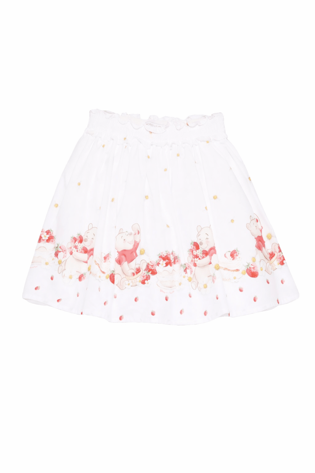 Gonna per bambina Monnalisa bianco con stampa grafica - Rubino Kids