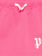 Gonna per bambina Palm Angels Kids rosa con vita elasticizzata - Rubino Kids