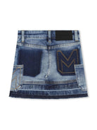 Gonna per bambina The Marc Jacobs Kids in denim con design patchwork - Rubino Kids