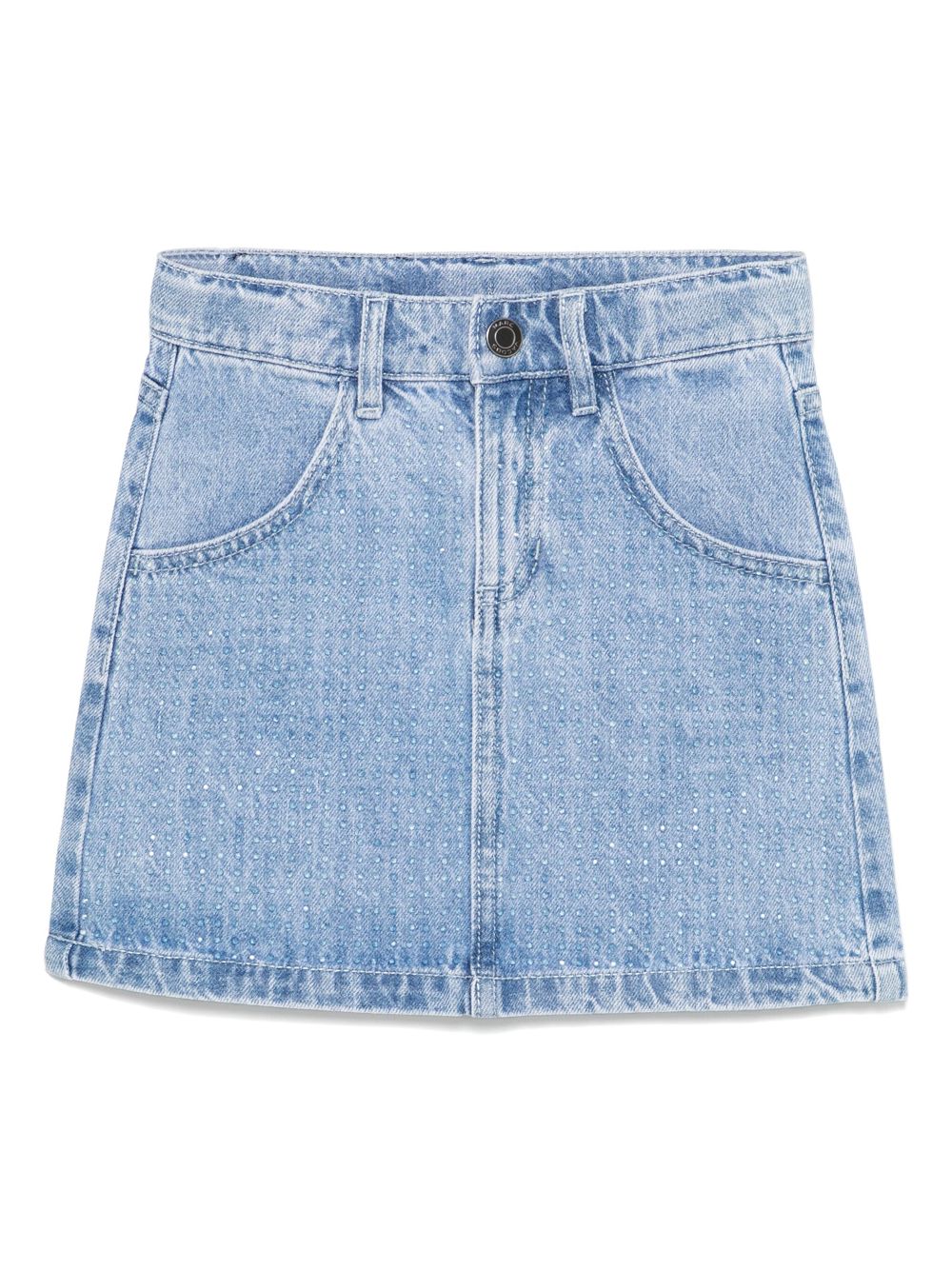 Gonna per bambina The Marc Jacobs Kids in denim con strass - Rubino Kids