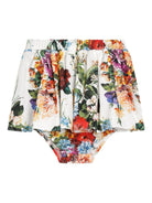 Gonna per neonata Dolce & Gabbana Kids multicolor con stampa a fiori - Rubino Kids