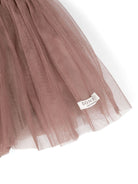 Gonna per neonata Donsje Rieta grigio/viola con rete in tulle - Rubino Kids