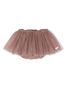 Gonna per neonata Donsje Rieta grigio/viola con rete in tulle - Rubino Kids