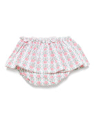 Gonna per neonata Mariella Ferrari bianco a fiori - Rubino Kids