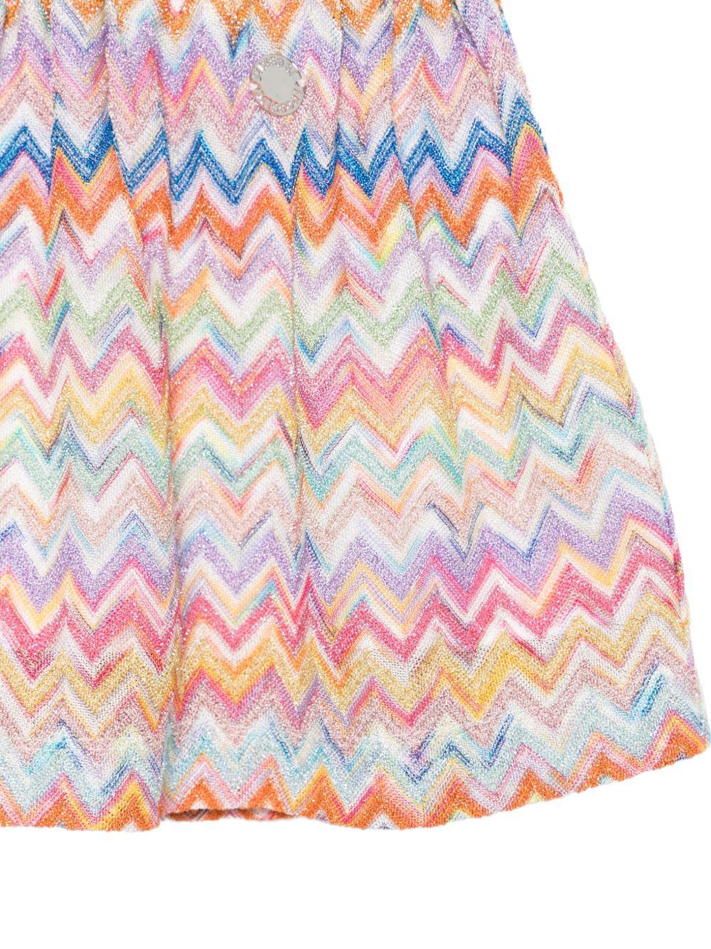 Gonna per neonata Missoni Kids multicolore con motivo a zigzag - Rubino Kids