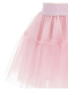 Gonna per neonata Monnalisa rosa con banda logo - Rubino Kids