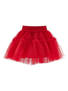 Gonna per neonata Monnalisa rossa con banda logo - Rubino Kids