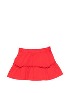 Gonna per neonata Moschino Kids rosso con stampa orsetto - Rubino Kids