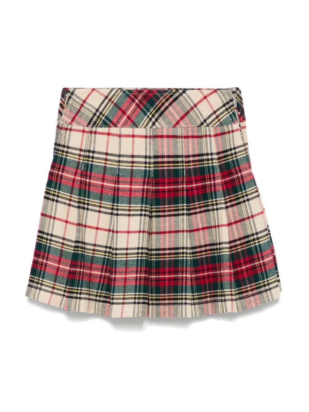 Gonna plissettata per bambina POLO RALPH LAUREN KIDS con motivo a quadri tartan - Rubino Kids