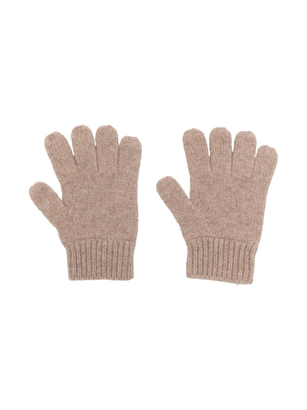 Guanti beige per bambina a coste Bonpoint - Rubino Kids