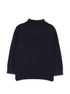 Cardigan per neonato Emporio Armani Kids bli navy con logo applicato sul petto EB000447 AF28773 UB118 EMPORIO ARMANI KIDS 