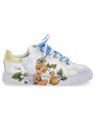 Sneakers per bambina Monnalisa x Disney bianca con stampa Trilly 8CG006 7705 9914 MONNALISA KIDS 