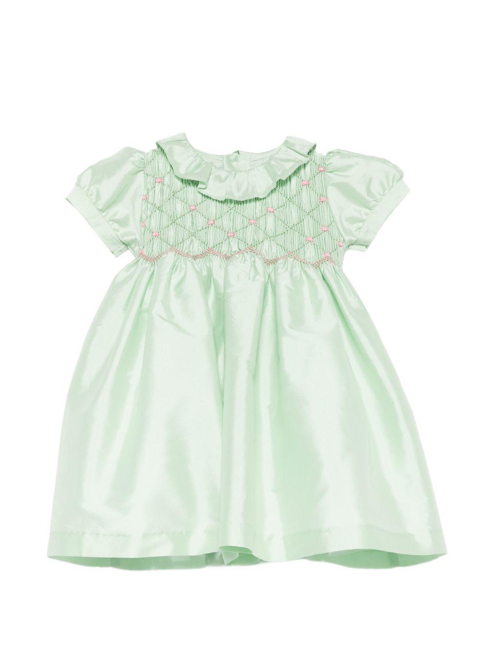 Abito per neonata Mariella Ferrari verde menta con maniche corte a sbuffo ATA1 072 MARIELLA FERRARI KIDS 