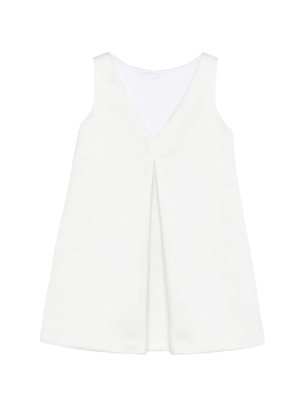 Abito per bambina Elisabetta Franchi La Mia Bambina bianco a trapezio EFAB6560RA016 0000 ElISABETTA FRANCHI KIDS 