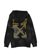 Felpa con zip per bambino Off-White Kids grigia 44BBE001S26F004 010 OFF WHITE KIDS 