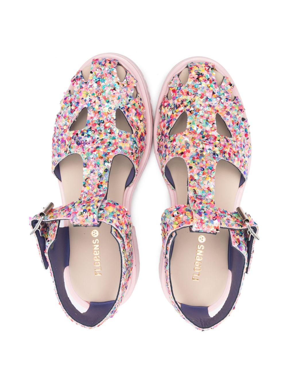 Sandali per bambina Florens rosa con glitter F9310 13Z FLORENS 