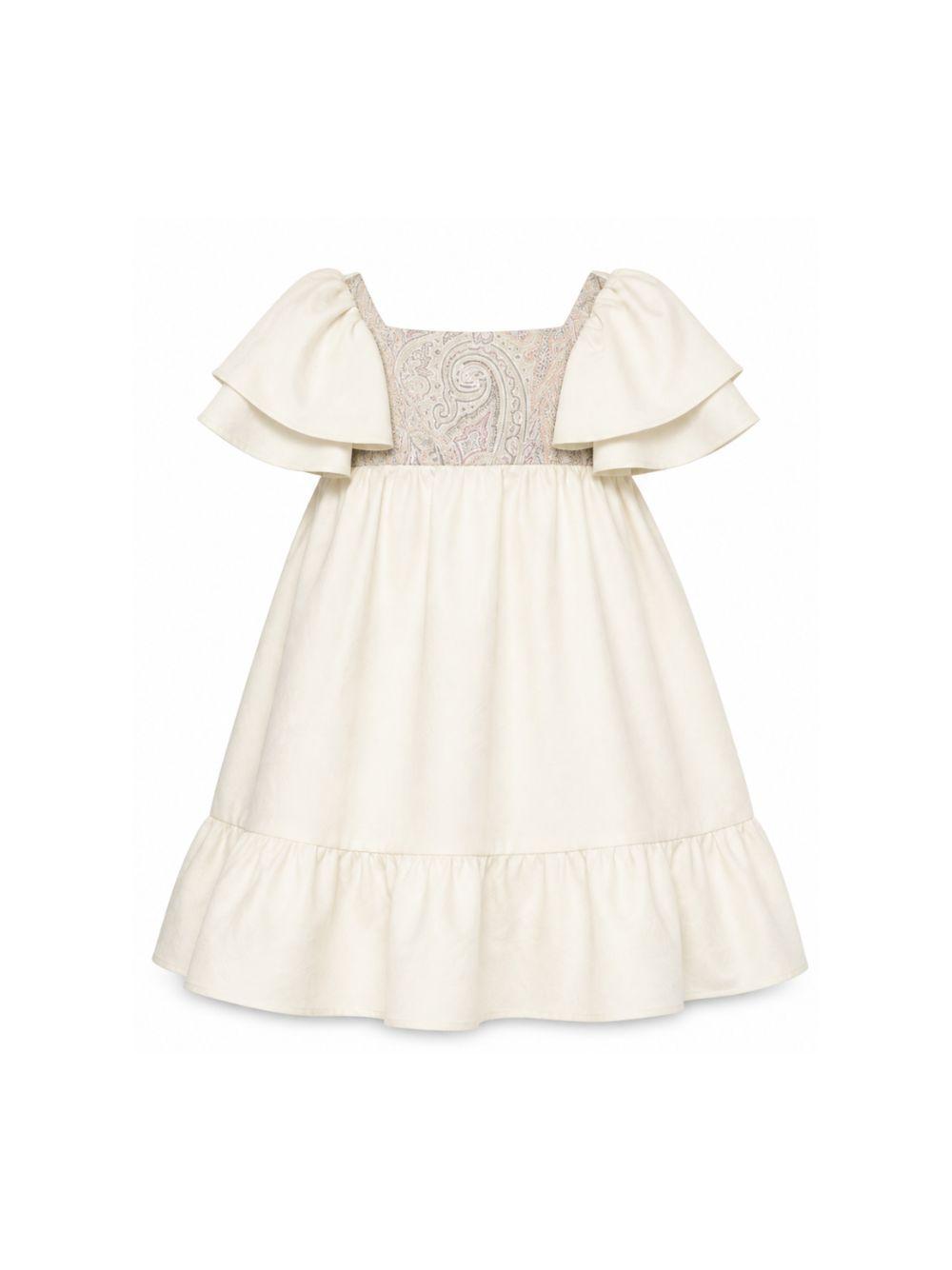 Abito per bambina Etro Kids bianco con stampa paisley GY1A31 I0308 105 ETRO KIDS 