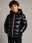 Piumino New Aubert per bambino Moncler Enfant nero con design imbottito L29541A00035597Z8 999 MONCLER KIDS 