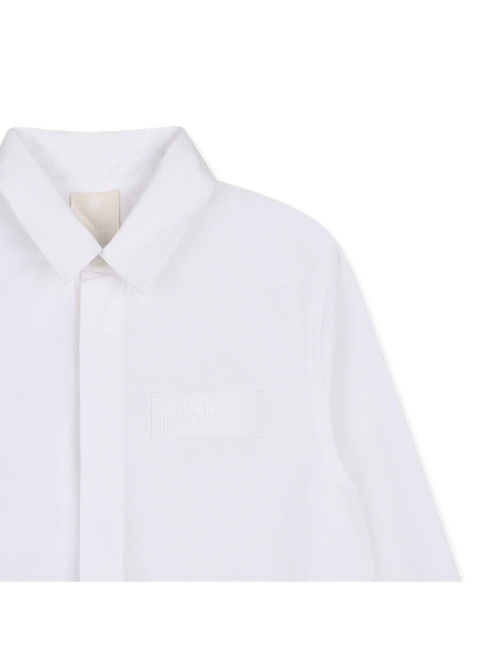 Camicia per bambino Givenchy Kids bianca con colletto classico H31391 10P GIVENCHY KIDS 
