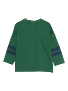 T-shirt  per bambino Bobo Choses verde con stampa del logo B225AC021 311 BOBO CHOSES 