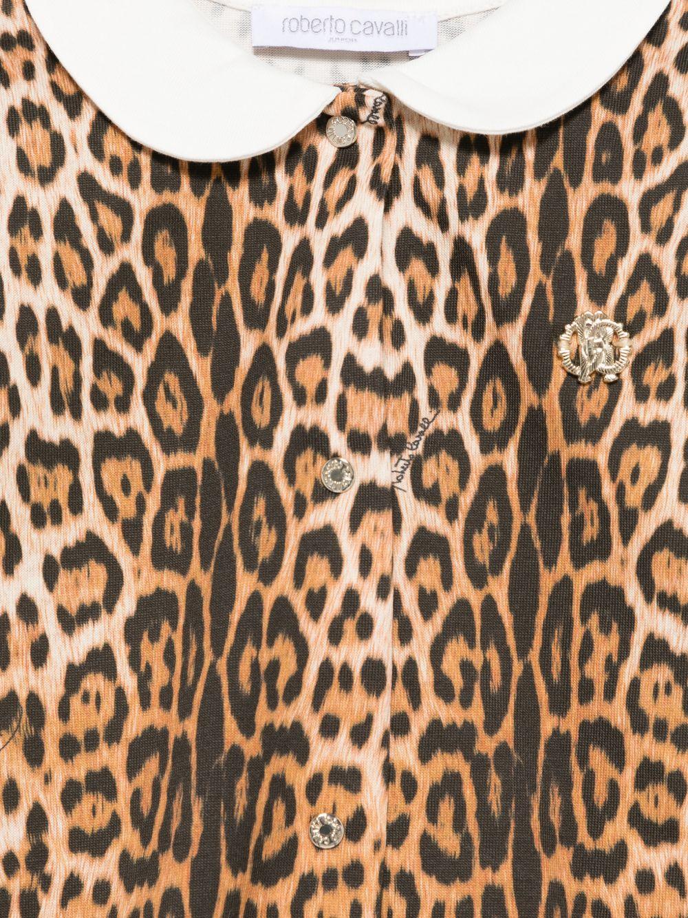 Tutina per neonata Roberto Cavalli Kids animalier con cappello abbinato CLP26018TU MACULA N.H. ROBERTO CAVALLI KIDS 