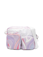 Borsa fasciatoio per neonata Pucci Junior viola con stampa grafica all-over PY0088 N0422 522RS EMILIO PUCCI KIDS 