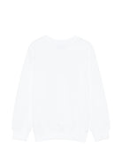 Felpa per bambini Moschino Kids bianca con stampa Teddy Bear HUF09ULCA19 10101 MOSCHINO KIDS 