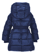 Piumino per bambina Monnalisa blu con cappuccio 17F101 6020 056D MONNALISA 