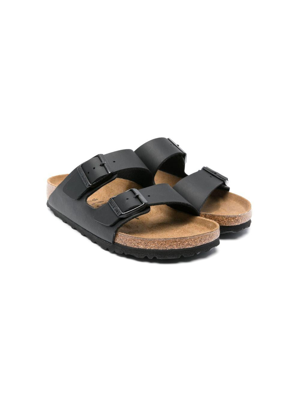 Ciabatte Arizona per bambini Birkenstock Kids nere con doppia fibbia 051793 BLACK BIRKENSTOCK KIDS 