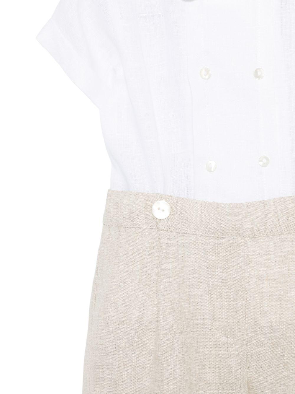 Tutina per neonato Mariella Ferrari multicolore con colletto a punta PLF6 BEIGE MARIELLA FERRARI KIDS 