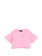 T-shirt per bambina John Richmond Junior rosa con ruches RGP26008TO PINK BEGONIA JOHN RICHMOND KIDS 