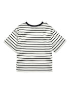T-shirt per bambina Philosophy di Lorenzo Serafini Kids bianca con design a righe I1G602 7215 0150 PHILOSOPHY KIDS 