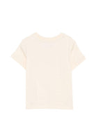 T-shirt per neonati Moschino Kids beige con stampa Teddy sul davanti MUM04QLAA24 20404 MOSCHINO KIDS 