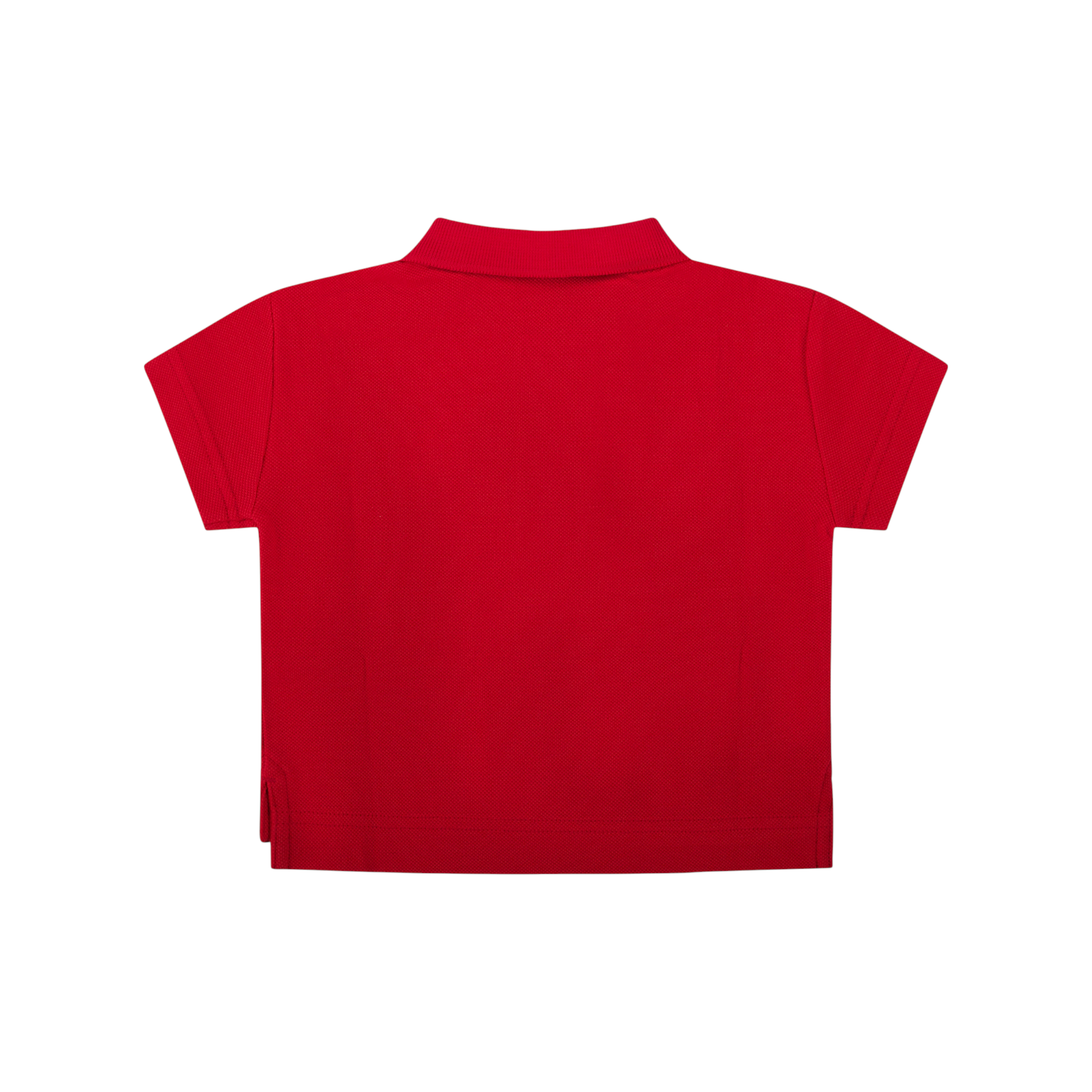 Polo per neonato Burberry Kids rossa cotone in piquè di cotone 8121357 B7308 BURBERRY KIDS 