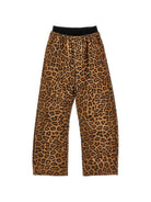 Pantaloni per bambina Monnalisa Kids marroni con stampa animalier 41H406 8623 0080 MONNALISA KIDS 