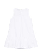 Abito per bambina Moschino Kids bianco con stampa Teddy Bear HDV0HELLA10 10101 MOSCHINO KIDS 