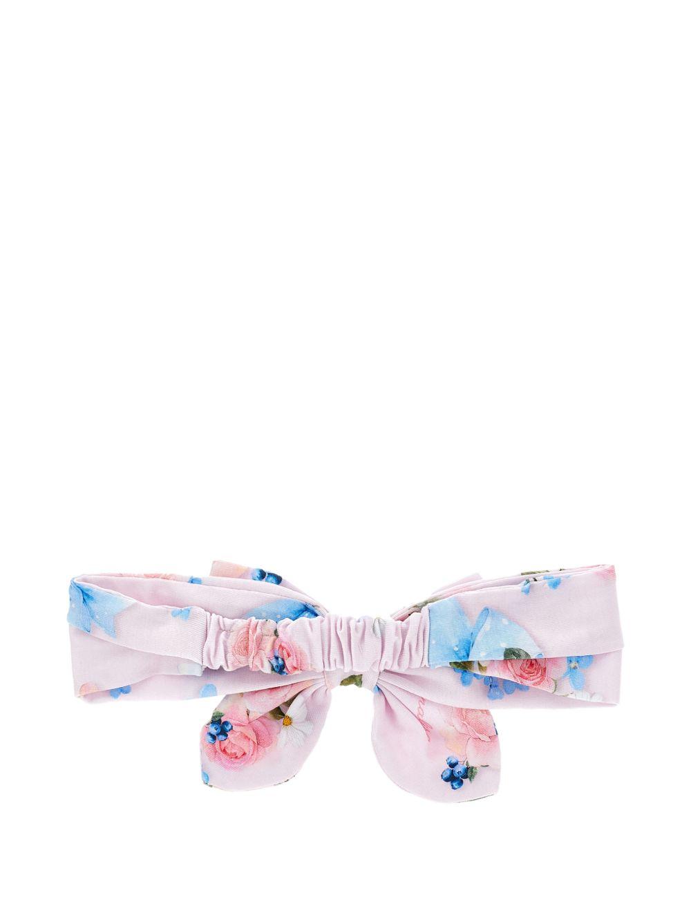 Fascia per neonata Monnalisa rosa con fiocco 39G001 7653 0090 MONNALISA KIDS 