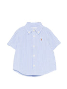 Camicia per neonato Polo Ralph Lauren Kids azzurro con motivo a righe 320B23252 001 Ralph Lauren kids 