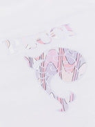 Coperta per neonata Emilio Pucci Junior bianca con rifinitura con ruches PY0030 Z3672 102RS EMILIO PUCCI KIDS 