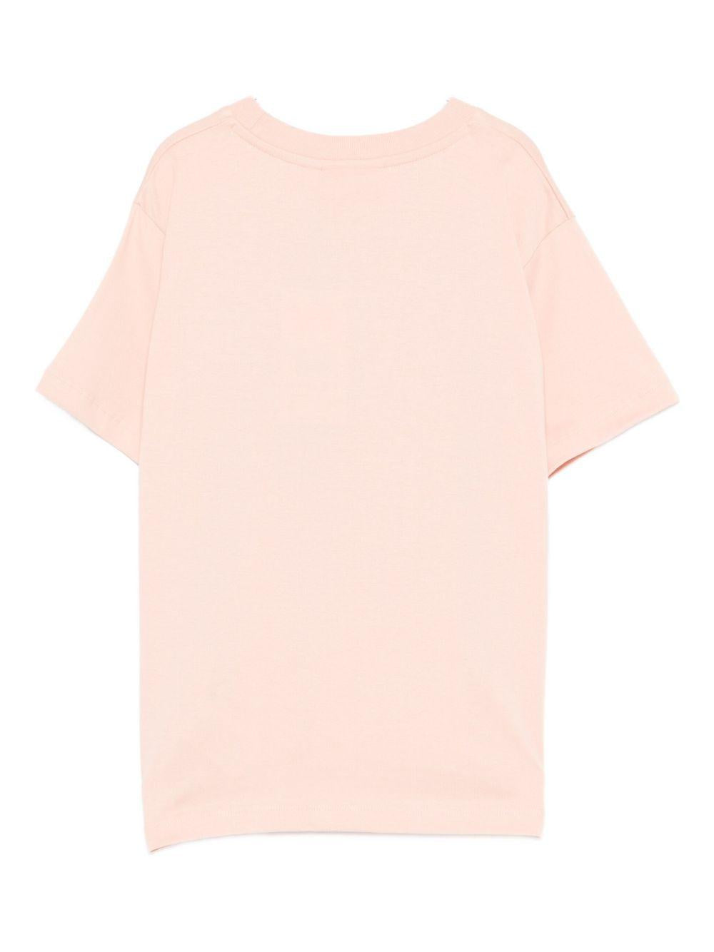 T-shirt per bambina Molo rosa con stampa smiley 2W25A204 9630 MOLO 
