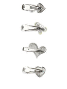 Accessori per capelli per bambina Monnalisa argento a farfalla e cuore 17G008 7753 0084 MONNALISA KIDS 
