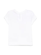 T-shirt per neonata Monnalisa bianco con motivo Alice x Disney 39E610 5002 0099 MONNALISA 