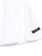 Shorts per bambina MSGM Kids bianchi con logo sul davanti S6MSJGST075 001 MSGM KIDS 