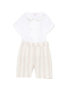 Tutina per neonato Mariella Ferrari multicolore con design a righe PLF6 ECRU MARIELLA FERRARI KIDS 