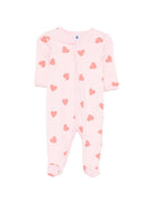 Tutina per neonata Petit Bateau rosa con stampa a cuori all-over A0FAZ 01 PETIT BATEAU KIDS 