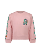 Felpa per bambina Stella McCartney Kids rosa con stampa logo sul davanti TY4A30 Z3409 51R STELLA McCARTNEY KIDS 