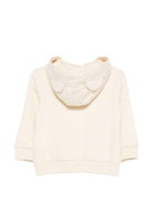 Felpa per neonati Moschino Kids beige con stampa Teddy Bear MUF067LCA19 20404 MOSCHINO KIDS 