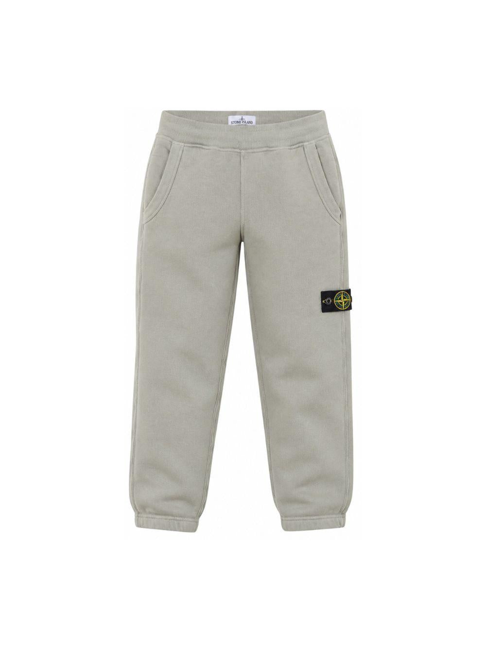 Pantaloni sportivi per bambino Stone Island Kids grigio con logo L2S166200002S0A20 V0068 STONE ISLAND KIDS 