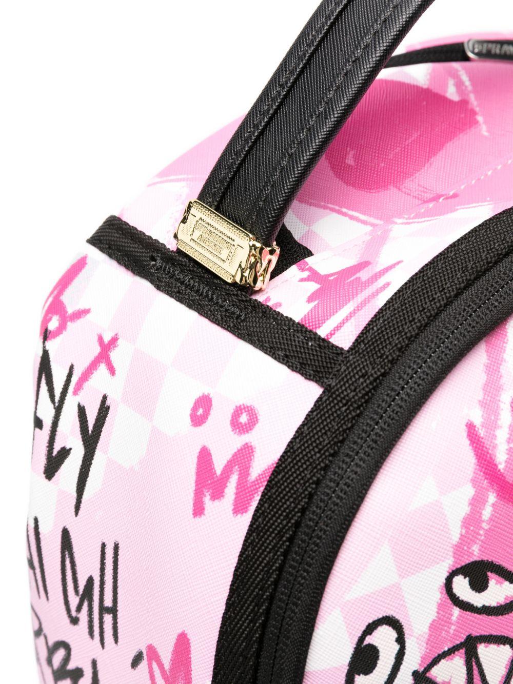 Zaino per bambina Sprayground Kid rosa con stampa grafica Broken Hearts Club 910B8672 NSZ SPRAYGROUND KIDS 