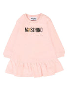 Abito per neonata Moschino Kids rosa con logo Teddy Bear MAV0BKLCA63 50209 MOSCHINO KIDS 